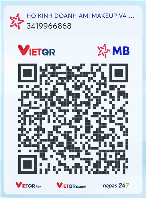 Mã QR chuyển khoản VietQR - MB Bank - AMI Make Up